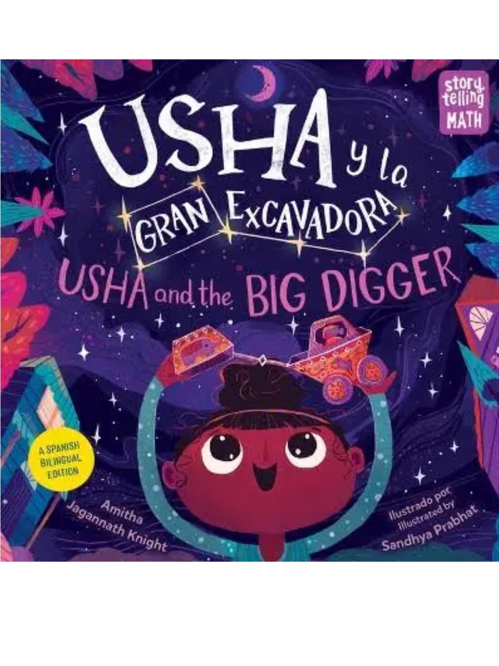 USHA AND THE BIG DIGGER - Bilingual - Spanish/English - Book